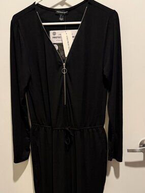 Streetwear Society Black Long Sleeve Jumpsuit – Size Large – With Pockets (NWT)